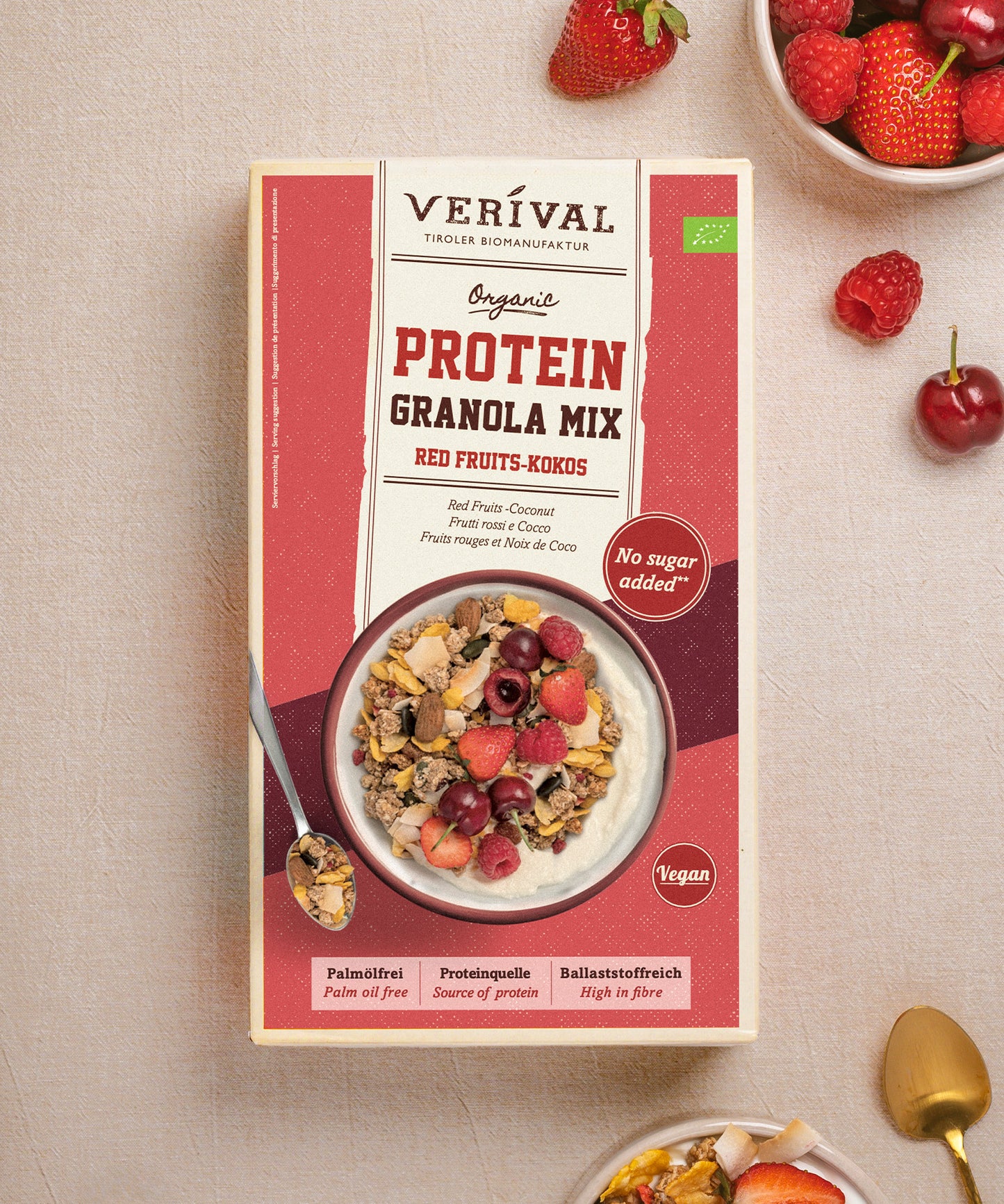 Protein Granola Mix Red Fruits-Kokos