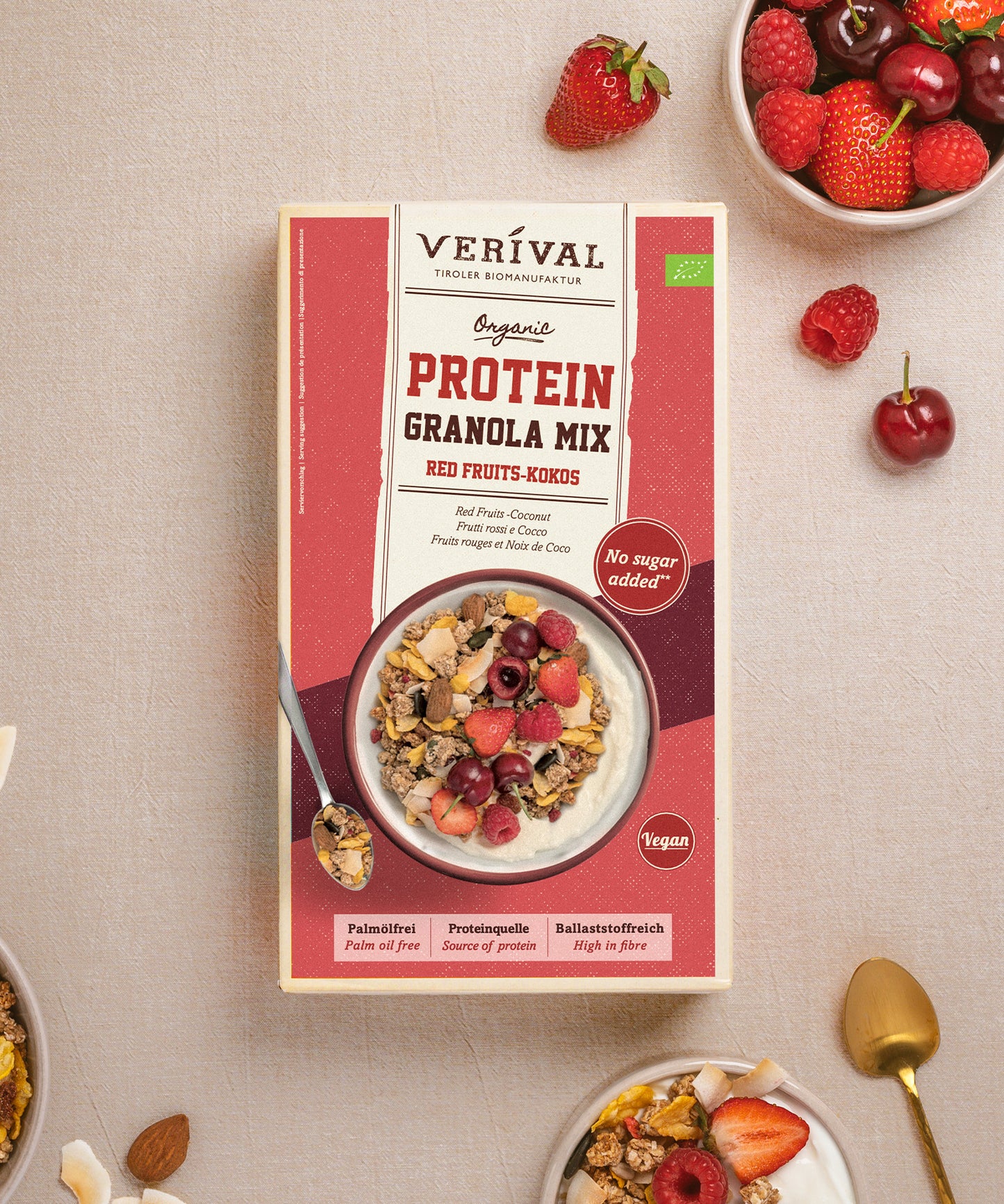 Protein Granola Mix Fruits rouges et Noix de Coco